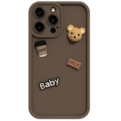 funda-de-silicona-coffee-bear-iphone-16-pro-marron