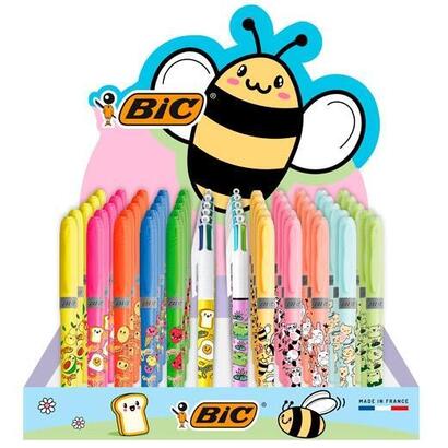 bic-boligrafos-4-colores-diseno-marcadores-highlighter-surtidos-expositor-144-ud