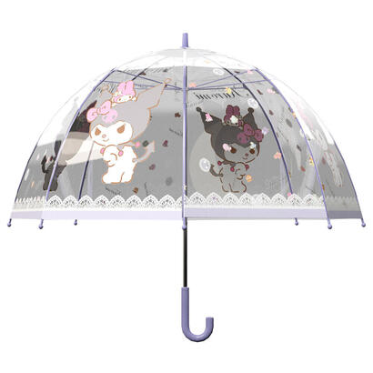 pack-de-12-unidades-paraguas-burbuja-manual-kuromi-hello-kitty-48cm