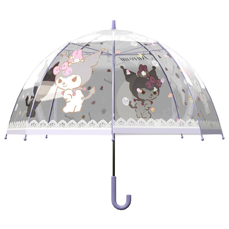 pack-de-12-unidades-paraguas-burbuja-manual-kuromi-hello-kitty-48cm