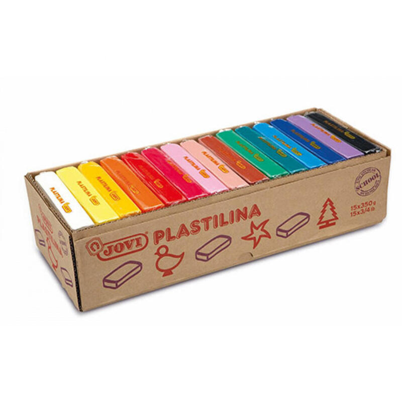 jovi-plastilina-15-pastillas-de-350-gr-colores-surtidos-en-caja-expositora
