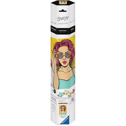 ravensburger-creart-art-collection-leinwand-edition-lady-in-rosa-popart-25857