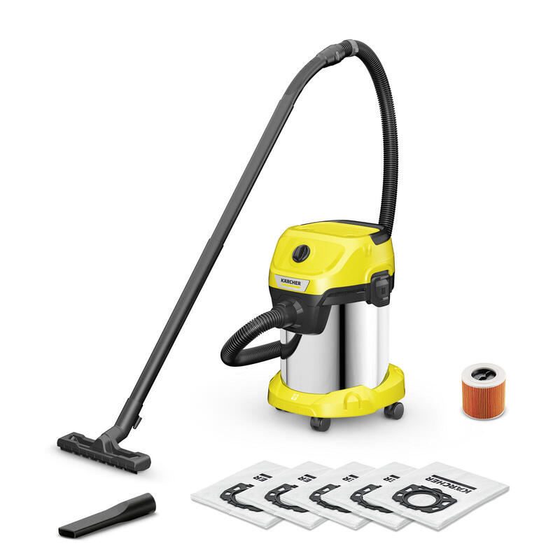 vacuum-cleaner-karcher-wet-and-dry-vacuum-cleaner-wd-3-s-v-17420-4-fb-1000-watts-suction-power-230w-capacity-17-l-noise-74-db-ye