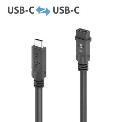 purelink-pi6630-030-cable-usb-usb4-gen-2x2-3-m-usb-c-negro