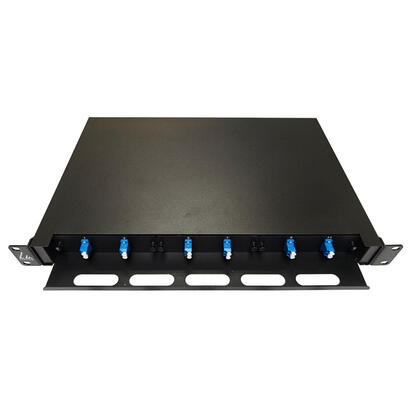 fiber-optic-sliding-panel-odf-1u-lc-sm-os2-12-cores