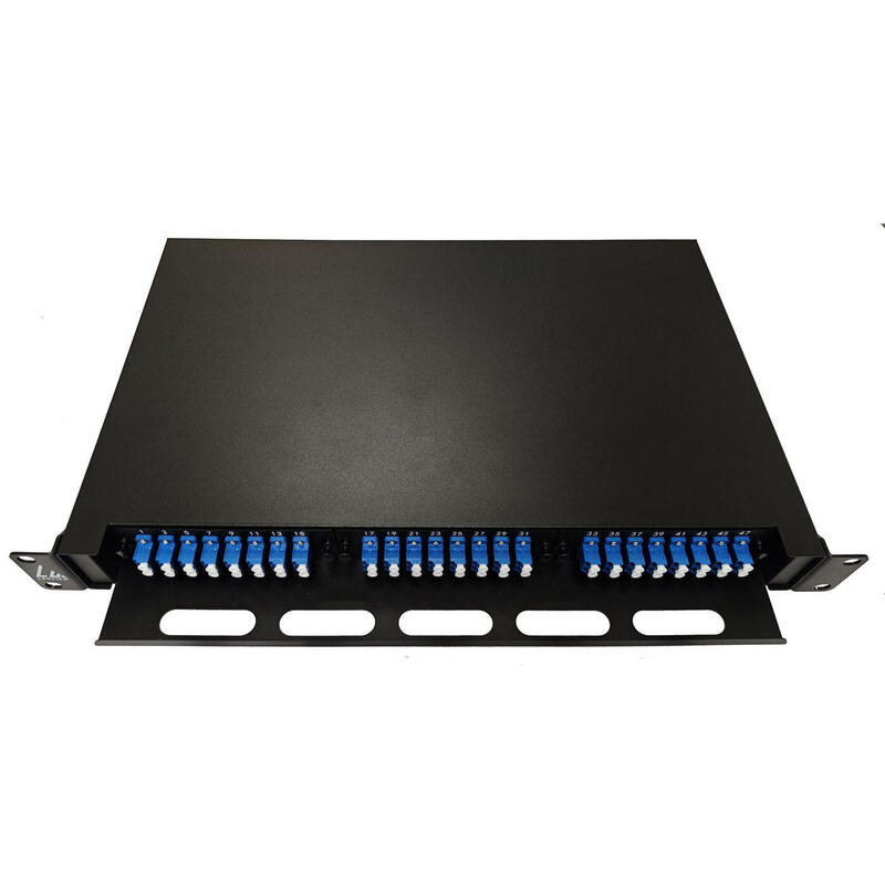 fiber-optic-sliding-panel-odf-1u-lc-sm-os2-48-cores