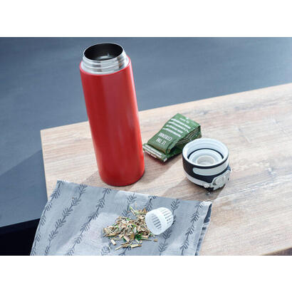 leifheit-03273-taza-de-viaje-600-ml-negro-rojo-acero-inoxidable
