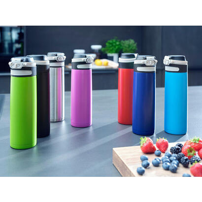 leifheit-03277-taza-de-viaje-600-ml-negro-verde-acero-inoxidable