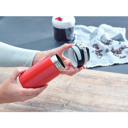 leifheit-03245-taza-de-viaje-350-ml-negro-rojo-acero-inoxidable