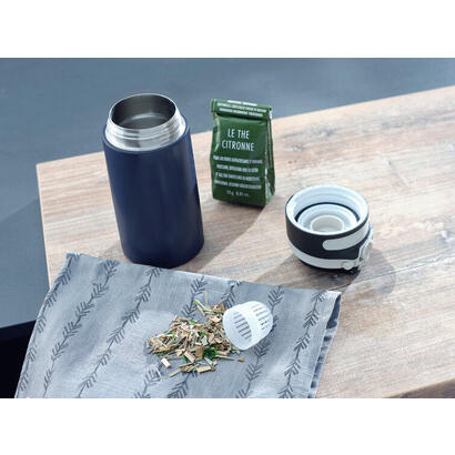 leifheit-03247-taza-de-viaje-350-ml-negro-azul-acero-inoxidable
