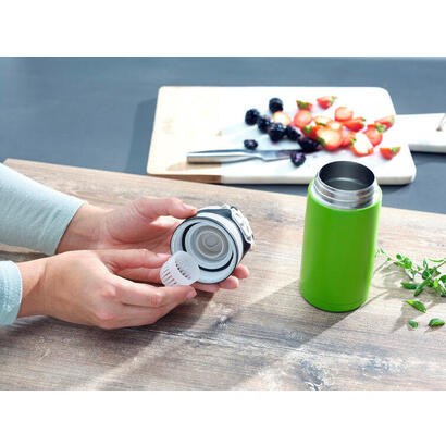 leifheit-03249-taza-de-viaje-350-ml-negro-verde-acero-inoxidable
