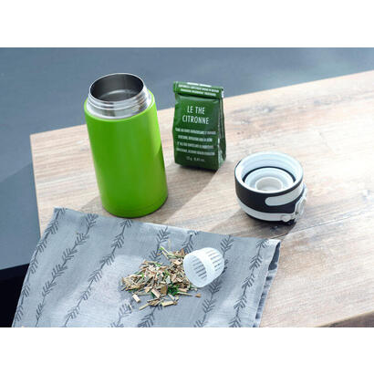 leifheit-03249-taza-de-viaje-350-ml-negro-verde-acero-inoxidable