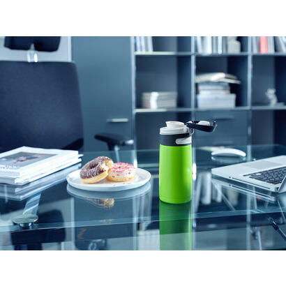 leifheit-03249-taza-de-viaje-350-ml-negro-verde-acero-inoxidable