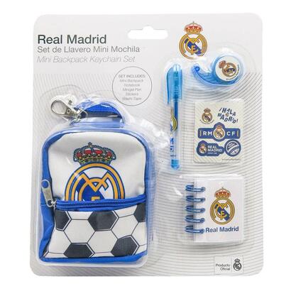 set-papeleria-mini-mochila-real-madrid