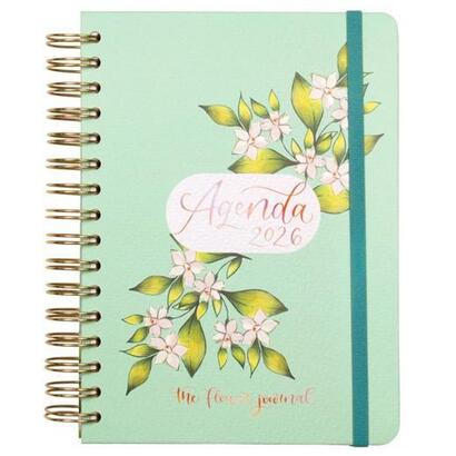 finocam-agenda-espiral-the-flower-journal-e10-155x212mm-1dp-tapa-dura-verde-2026