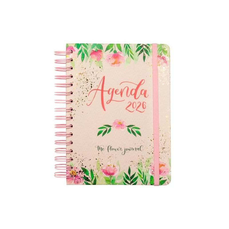 finocam-agenda-espiral-the-flower-journal-e10-155x212mm-1dp-tapa-dura-rosa-2026