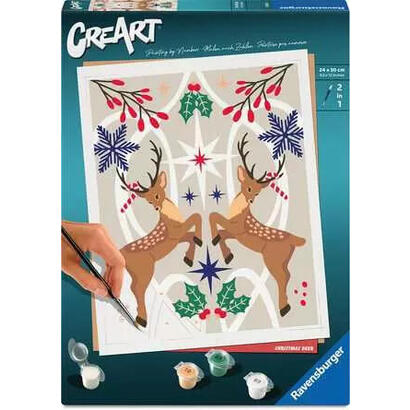 ravensburger-creart-ciervo-navideno-pintura-25895
