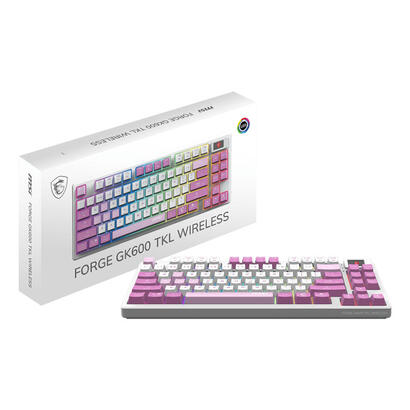 teclado-ingles-msi-forge-gk600-tkl-wireless-violet-usb-bluetooth-qwerty-rosa-violeta-blanco