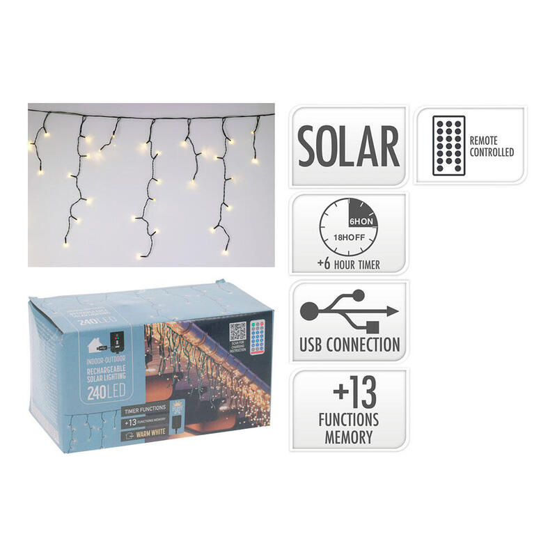 cortina-led-solar-recargable-240-leds-13-funciones-parpadeante-exterior-blanco-calido-56-m