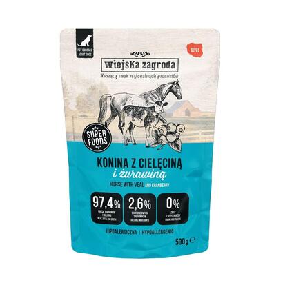 wiejska-zagroda-horse-meat-with-veal-comida-humeda-para-perros-500g