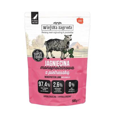 wiejska-zagroda-monoprotein-lamb-comida-humeda-para-perros-500g