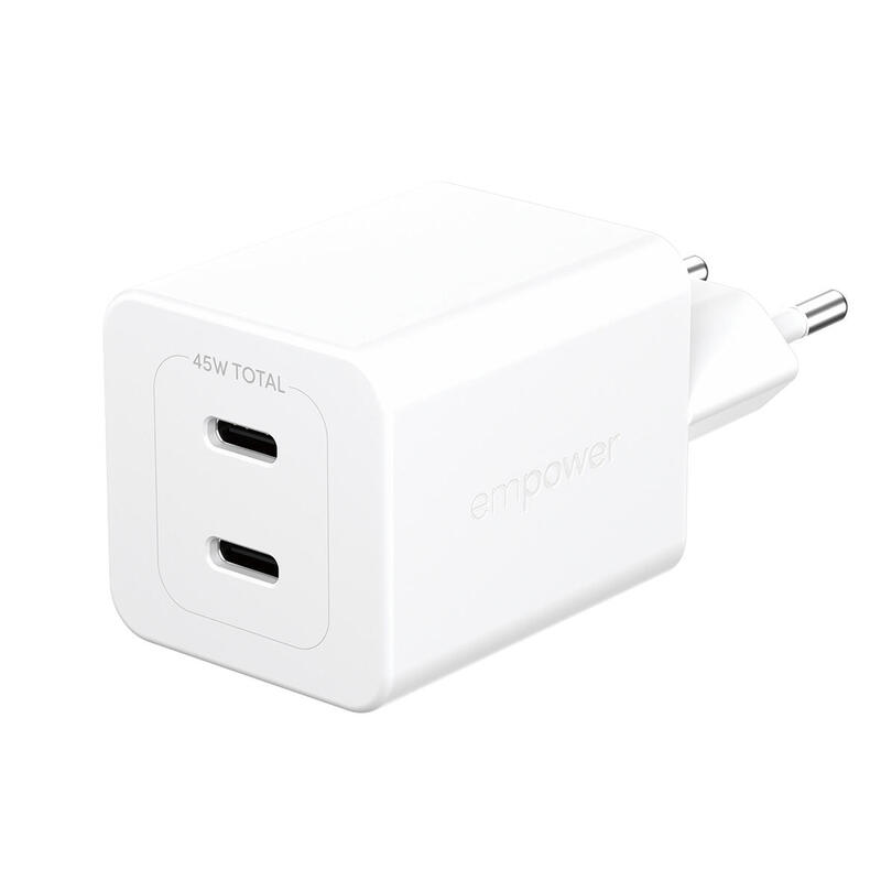 panzerglass-empower-turbo-45w-charger-inkl-2x-usb-c-eu-plug-silver-blanco