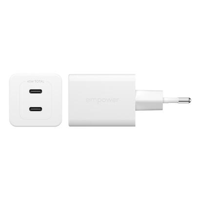 panzerglass-empower-by-turbo-45w-charger-incl-2-x-usb-c-eu-plug-silver-white-smartphone-blanco-corriente-alterna-interior