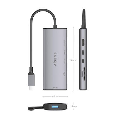 aisens-usb-c-dock-6-en-1-usb-c-a-1xhdmi-1xusb-a-10g-2xusb-c-10g-1xsd-1xmicro-sd-gris-20cm