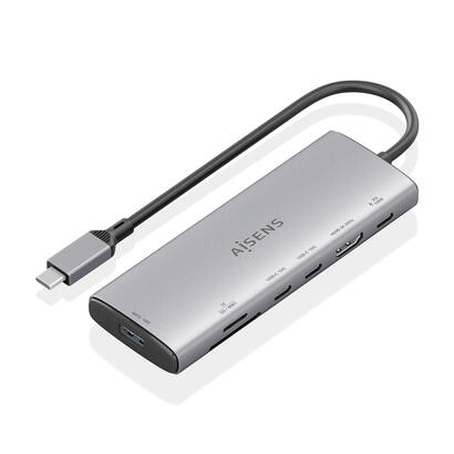 aisens-usb-c-dock-7-en-1-usb-c-a-1xhdmi-1xusb-a-10g-2xusb-c-10g-1xsd-1xmicro-sd-1xusb-c-pd-100w-gris-20cm