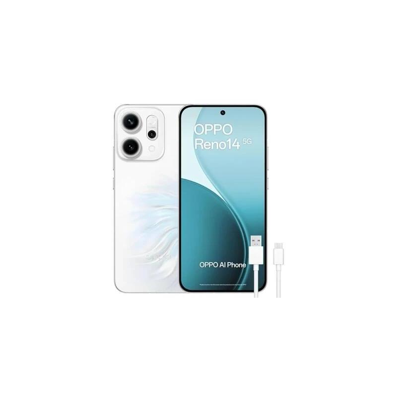 oppo-reno14-5g-12gb-256gb-opal-whitecable