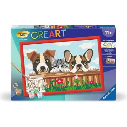 ravensburger-creart-perros-y-gatos-pintura-23855