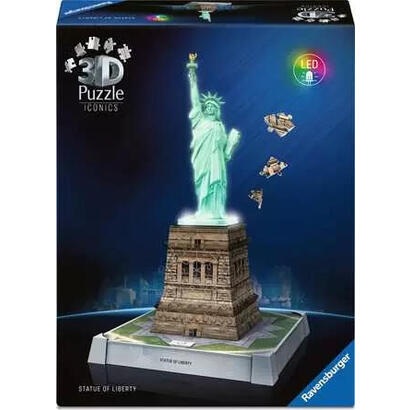 ravensburger-puzzle-3d-iconics-estatua-de-la-libertad-con-luz-108-piezas-12008027