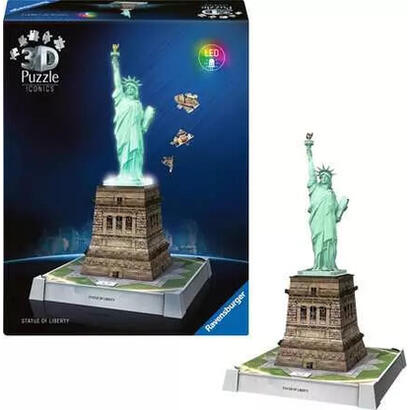 ravensburger-puzzle-3d-iconics-estatua-de-la-libertad-con-luz-108-piezas-12008027