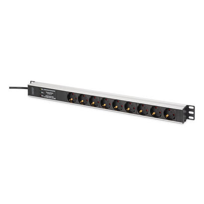 digitus-dn-95438-unidad-de-distribucion-de-energia-pdu-9-salidas-ac-1u-negro-plata