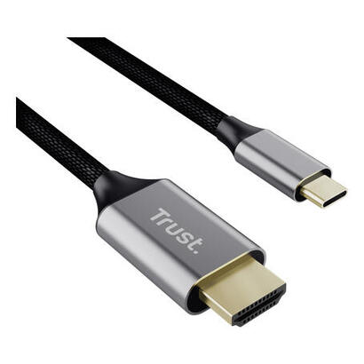 cable-conversor-hdmi-4k-trust-calyx-usb-tipo-c-macho-hdmi-macho-2m-gris