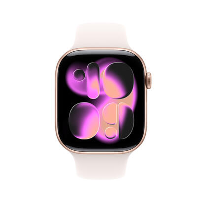 apple-watch-series-11-smartwatch-oro-rosa-aluminio-46-mm-correa-deportiva-rosa-palido-ml-mev74zra