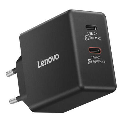 lenovo-dual-usb-c-65w-gan-charger-negro-eu