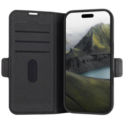 dbramante1928-oslo-pro-funda-con-tapa-para-telefono-movil-poliuretano-pu-plastico-negro-para-apple-iphone-16-pro