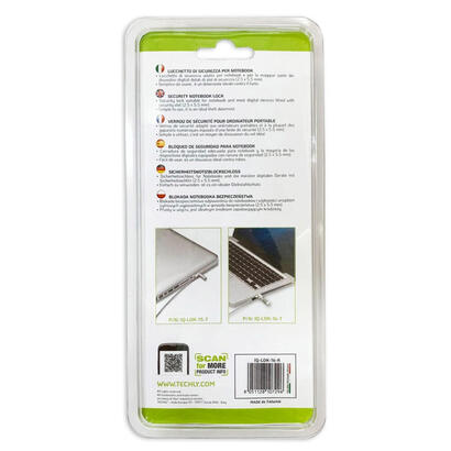techly-107296-combination-portatil-security-cable-lock-for-nano-slot-25x55-180cm techly-107296-combination-portatil-security-cable-lock-for-nano-slot-25x55-180cm