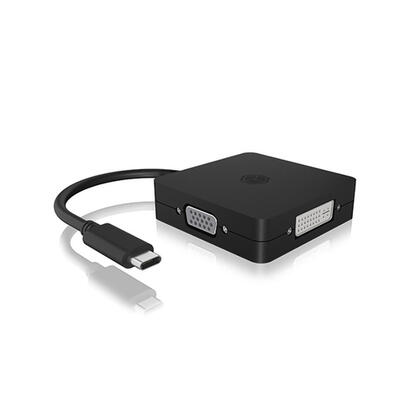 adaptador-icybox-4in1-video-adaptador-usb-c-vgahdmidvi-d-ib-dk1104-c