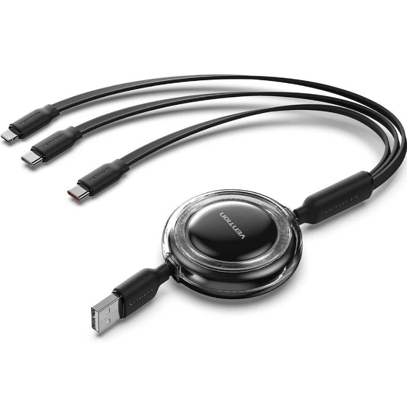 cable-usb-retractil-vention-trjbbe-usb-macho-lightning-2xusb-tipo-c-hasta-175w-10gbps-11m-negro