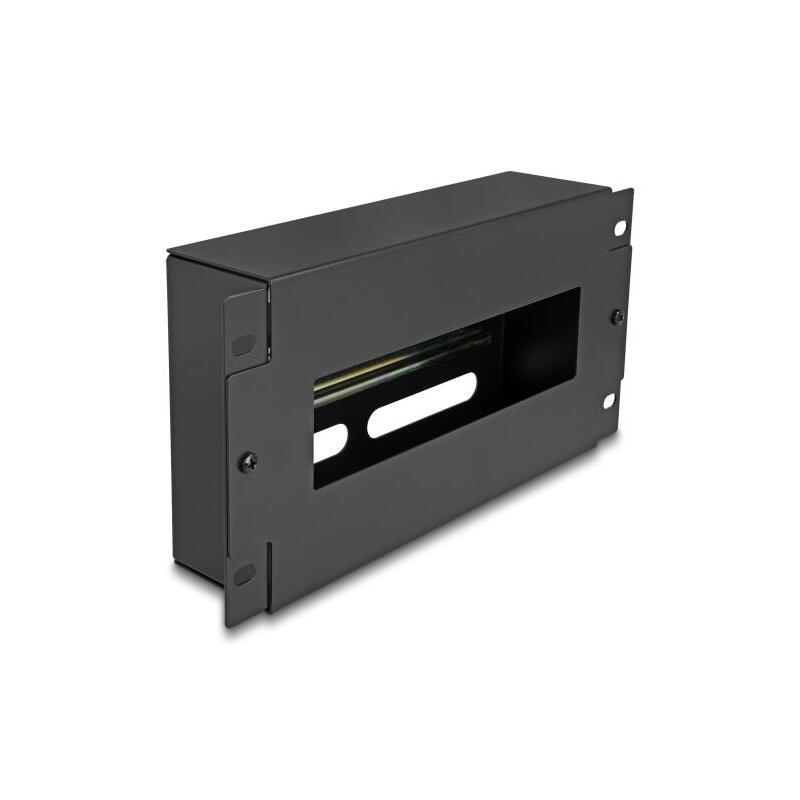 delock-10-schutzschalterleiste-con-abdeckung-y-hutschiene-3-he-metall-negro