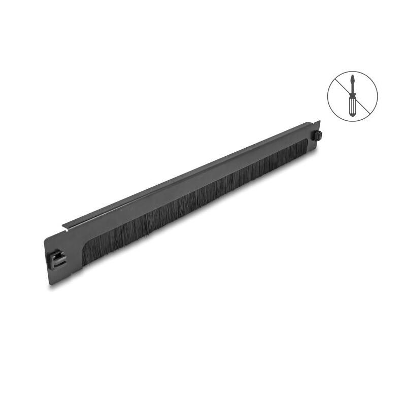 delock-19-1-he-mantenimiento-de-cable-burstenleiste-unten-offen-werkzeugfrei-negro