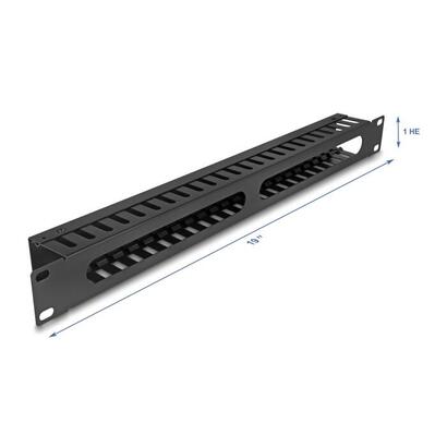 delock-19-1-he-mantenimiento-de-cable-rangierpanel-con-2-offnungen-1-he-metall-negro