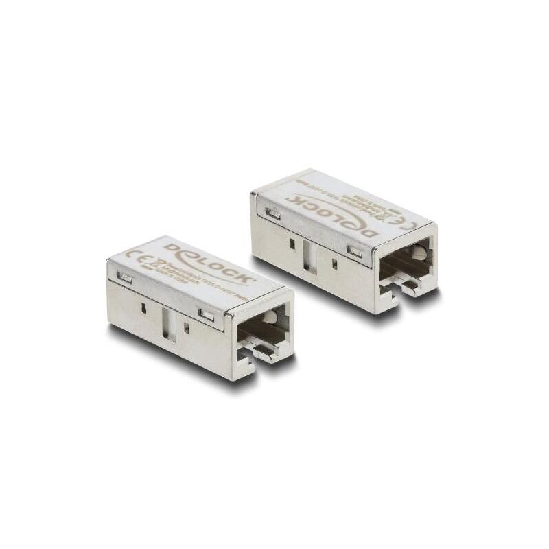 delock-adaptador-kupplung-rj45-hembra-a-hembra-cat6a-metall