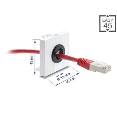 delock-easy-45-kabeldurchfuhrung-rund-o-14-mm-blanco-negro