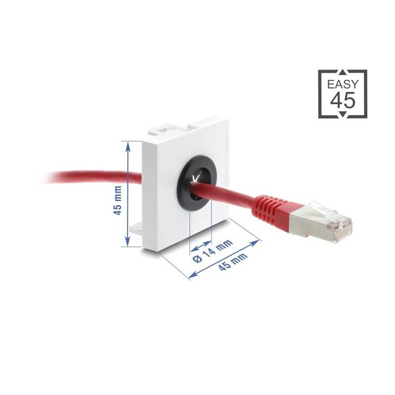 delock-easy-45-kabeldurchfuhrung-rund-o-14-mm-blanco-negro