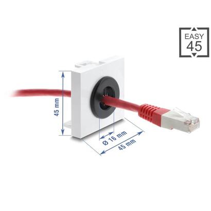 delock-easy-45-kabeldurchfuhrung-rund-o-16-mm-blanco-negro