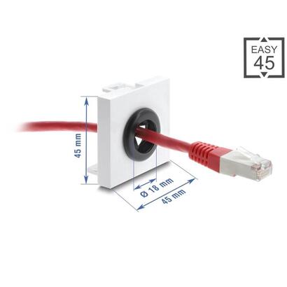delock-easy-45-kabeldurchfuhrung-rund-o-18-mm-blanco-negro