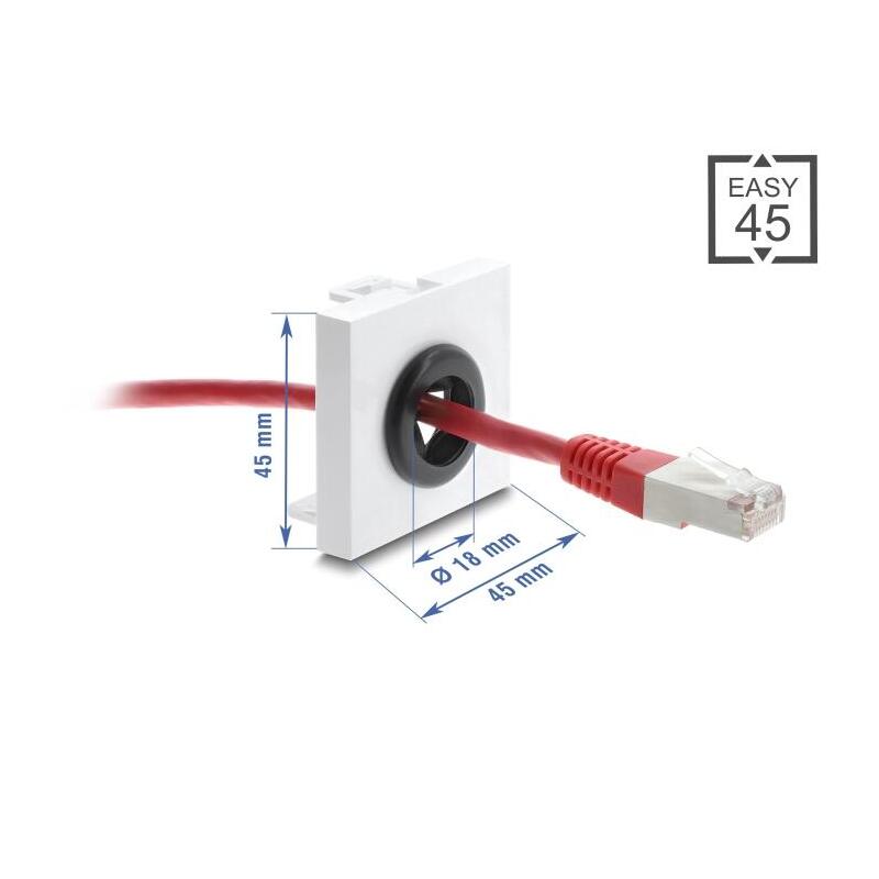 delock-easy-45-kabeldurchfuhrung-rund-o-18-mm-blanco-negro